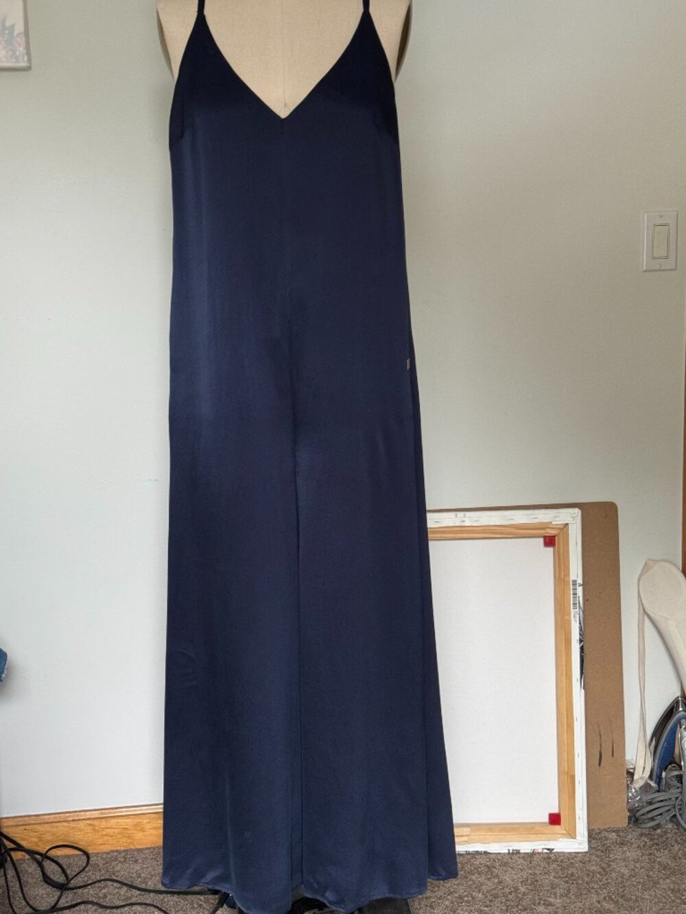 Lunya Washable Silk Elastic Strap Jumpsuit